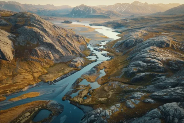 Guided outdoor adventure in Alaska, showcasing mountain ranges and activities by Kenai Backcountry Adventures.